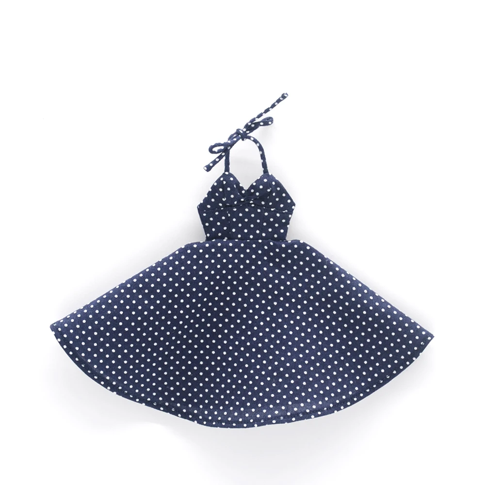 New Blyth Doll clothes Azone OB22 OB24 doll accessories Fashion backless polka dot dress Toy DIY Gift