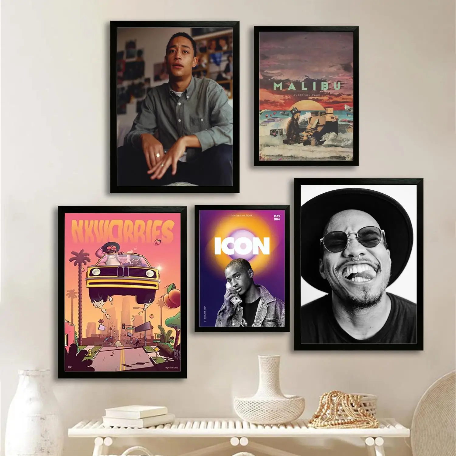 anderson paak Canvas Art Poster and Wall Art, Picture Print, Modern Family Bedroom Decor, Posters,Decorative painting