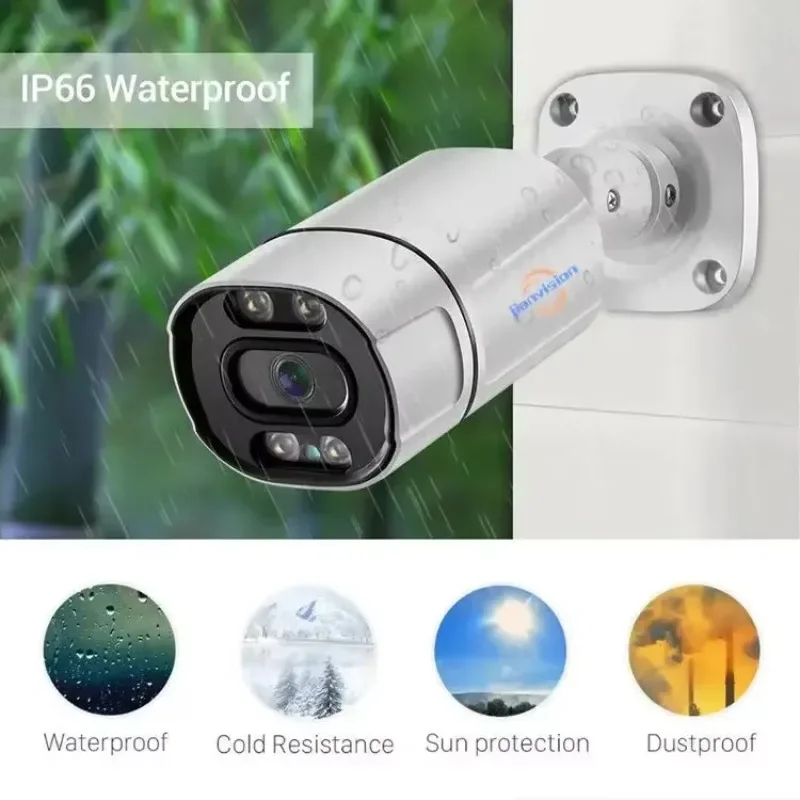 

Jianvision 8MP 8 Channel Outdoor Surveillance IP POE 4k CCTV Security Camera Video Recording System with Audio