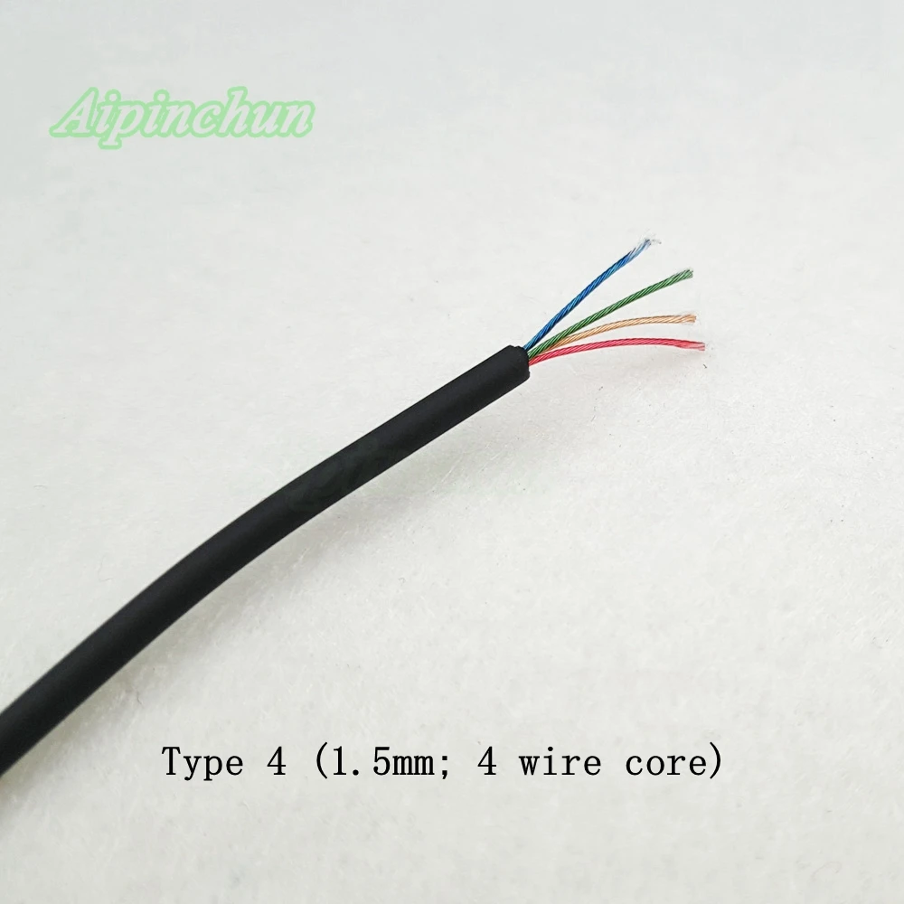 Aipinchun 16.4ft TPE Audio Earphone Cable Repair Replacement Headphone Wire 2/3/4 Core Signal Line