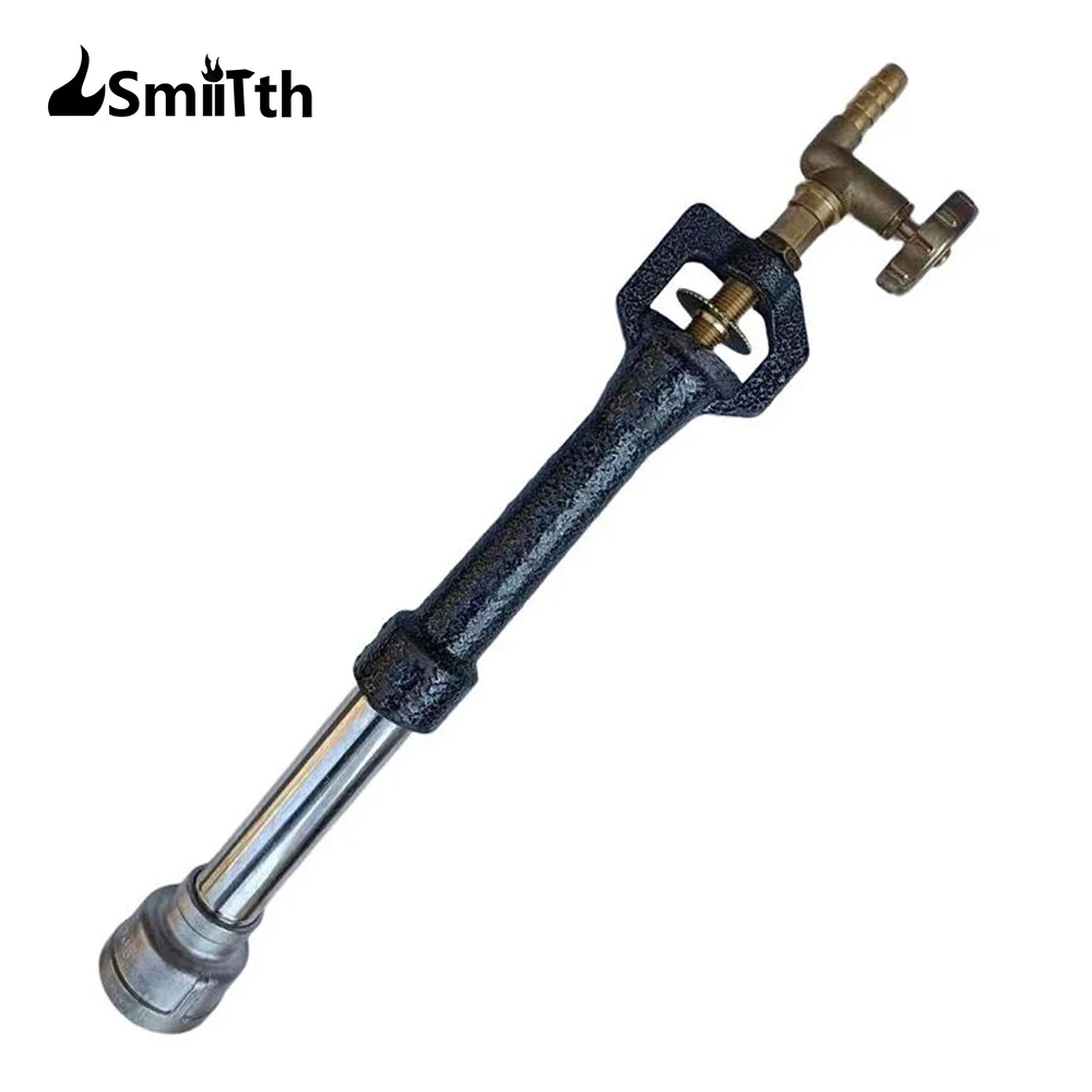 

LSMIITTH Gas Propane Forge Burner With Air Choke Casting Tool For Furnace Blacksmith Knife Making Raku Kiln Farrier 100,000 BTU