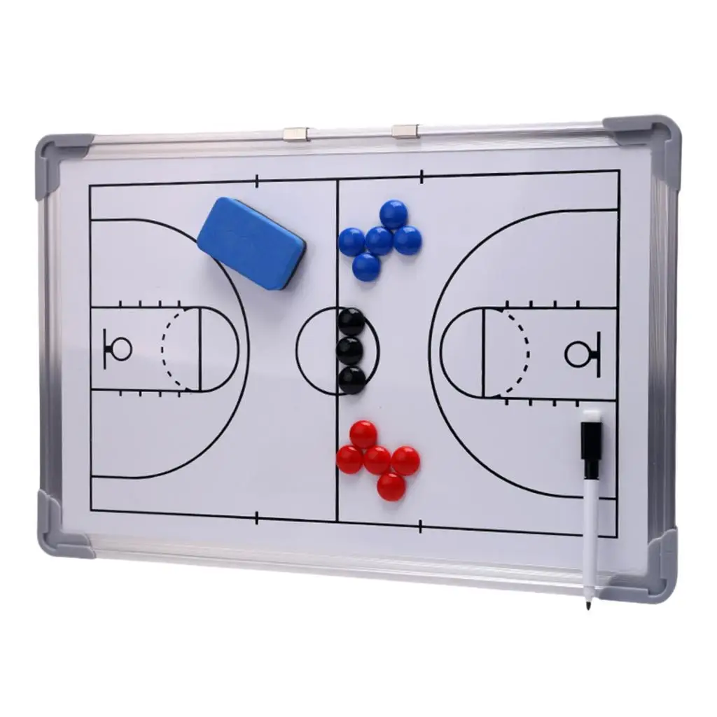 Basketball Tactic Coaching Boards Strategy Tactic Clipboard Aluminum Alloy Game Teaching Assistant Coaches Marker Whiteboard