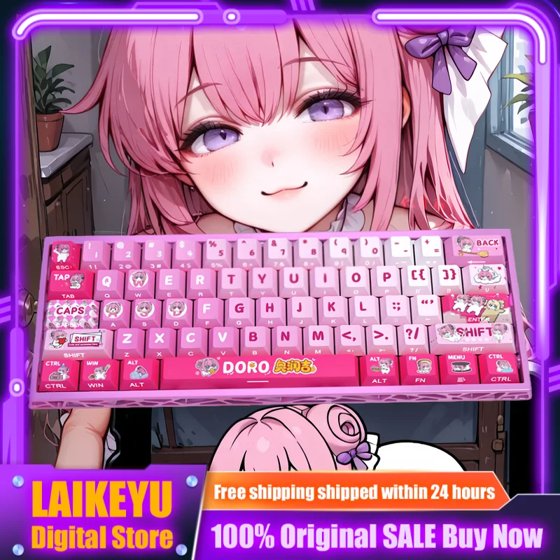 Doro-Themed Anime Keycap Mechanical Keyboard Cherry PBT Custom Cute Keycap PC Gaming Keyboard Accessory Cartoon Gift Collectible