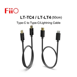 FIIO LT-TC4 LT-LT4 TYPE-C to TYPE-C / Lightning Charging/Data Cable 50cm