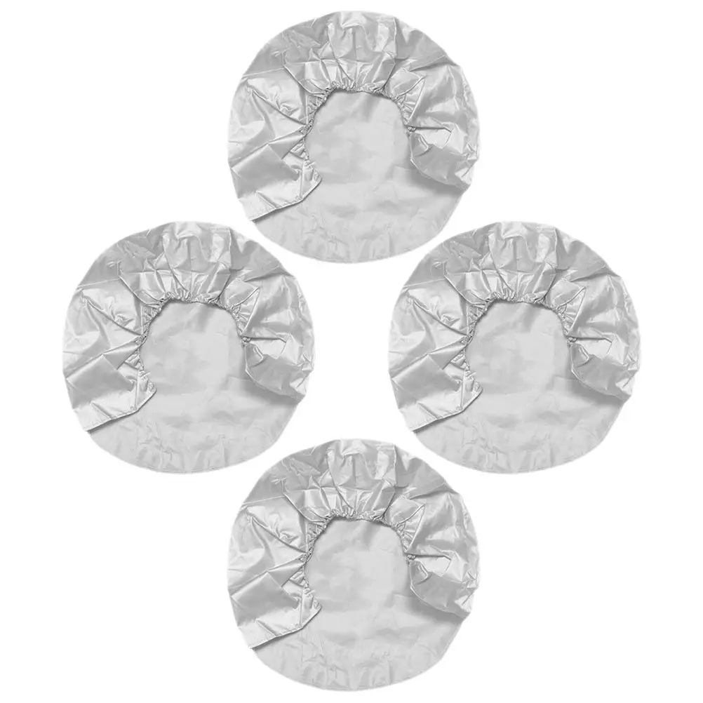 

4Pcs Rv Tire Covers Durable Oxford Cloth for Truck Trailer Simple Installation Uv Dust Rv Tire Covers