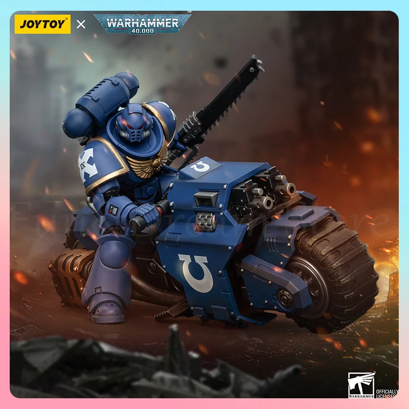 [In Stock] JOY TOY Warhammer 40K Space Marines Anime Figure Ultramarines Black Templars Outriders Action Figure Birthday Gift