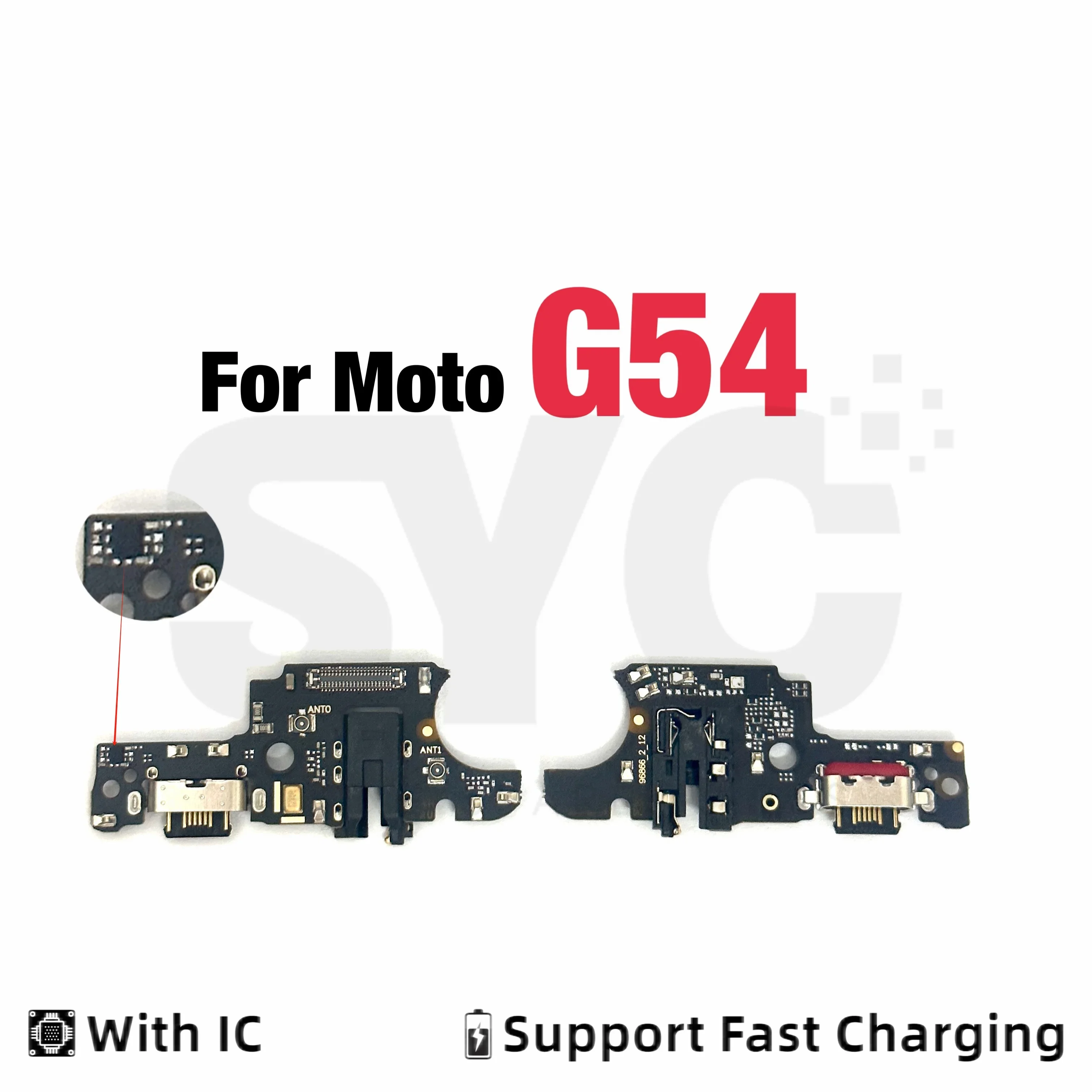 

SYC For Motorola Moto G54 USB Charging Port Dock Charger Connector Board Flex Cable