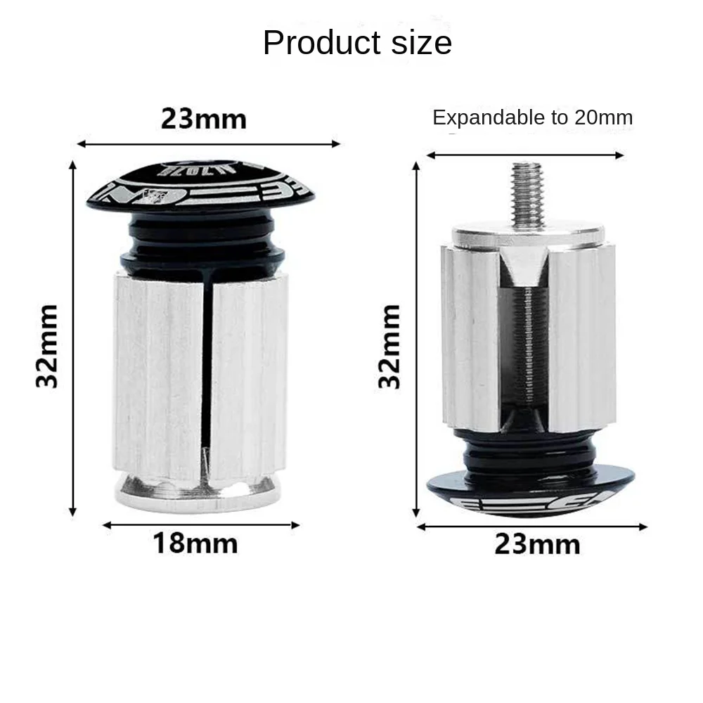 2PCS Hand Grip Plug Cap Black/Red/Gold/Blue/Color End Plugs Lock Grip End Plugs Alloy Handle Handlebar Plug Bicycle Accessories