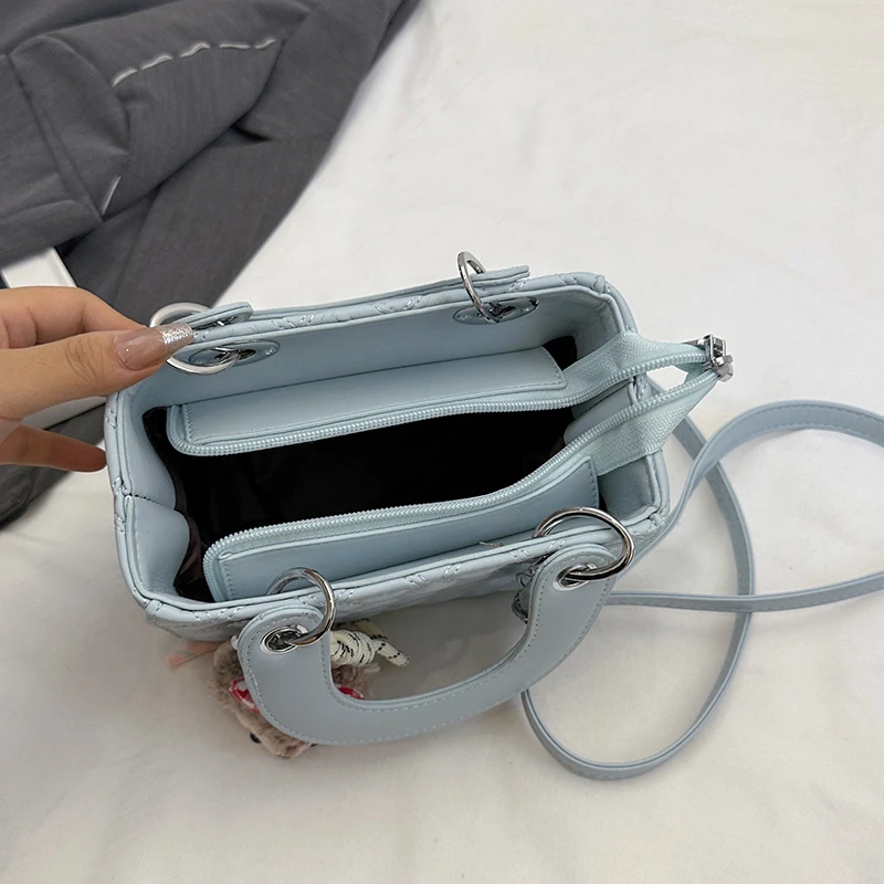 حقيبة كروس أنيقة للسيدات من الجلد الطبيعي بتصميم كلاسيكي شعبي أنيق لحقائب اليد النسائية الفاخرة