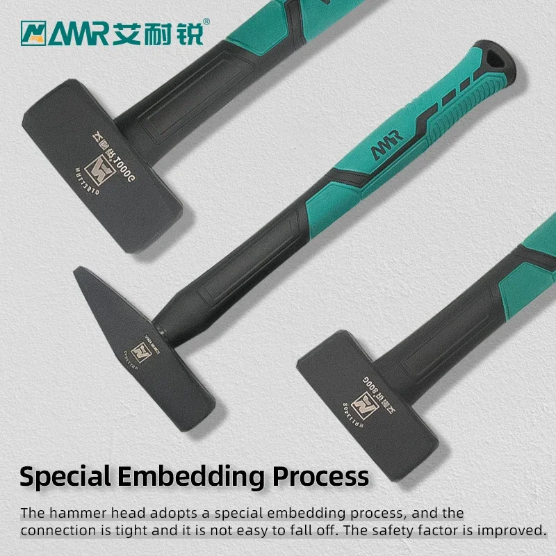 Stone Hammer Fitter Four Angle Iron Hammer Woodworking Decoration One Household Stone Masons Tool Hammer