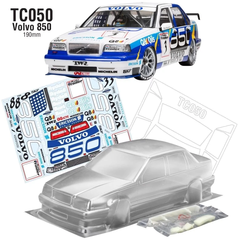 1/10 850 Estate RC Touring Car body shell 190mm de largura para RC Drift Car 255mm-260mm distância entre eixos Tamiya Kyosho Yokomo 3Racing hsp