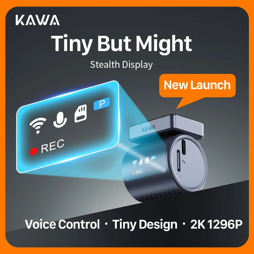 블랙박스 2K KAWA MINI 3 Pro 카메라 자동차 DVR Tiny Dash Cam 24 주차 자동 비디오 레코더 WiFi APP 음성 제어 자동차 dashcam