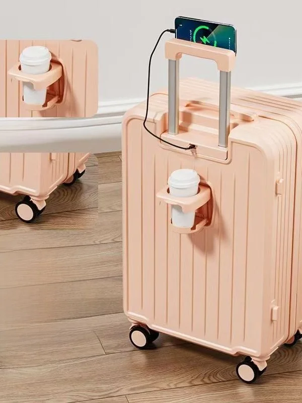 travel-multi-functional-luggage-bag-women's-durable-carry-on-suitcase-with-combination-lock-and-four-way-spinner-wheels