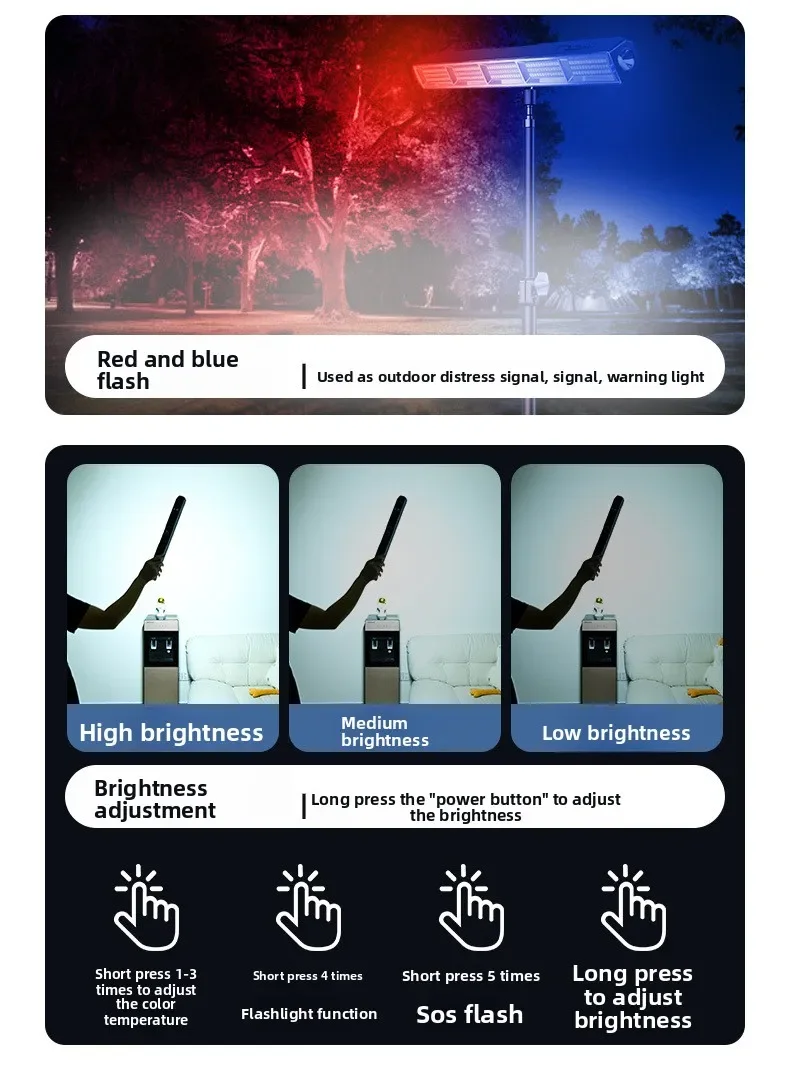 High Power Magnetic LED Light Bar 2026 New Portable USB Rechargeable Work Light 3 Modes IP66 Waterproof Emergency Power Bank