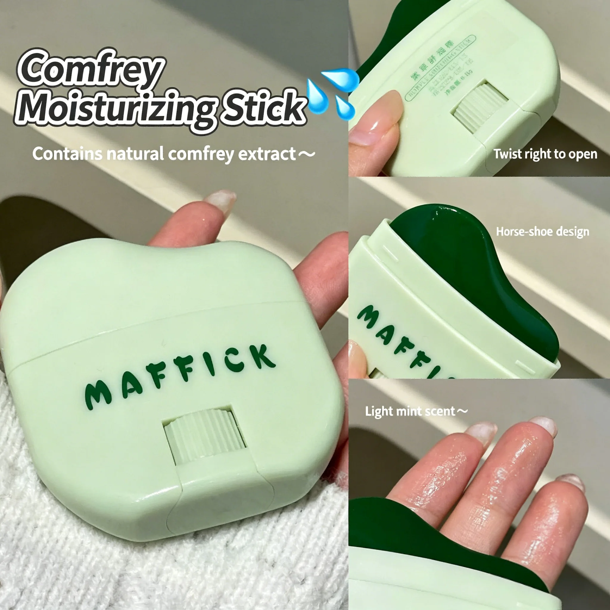 MAFFICK Grass Soothing Stick Ice Feel Soothing Hands On Non Greasy Anti Mosquito Solid Fragrance Good For Summer image 2