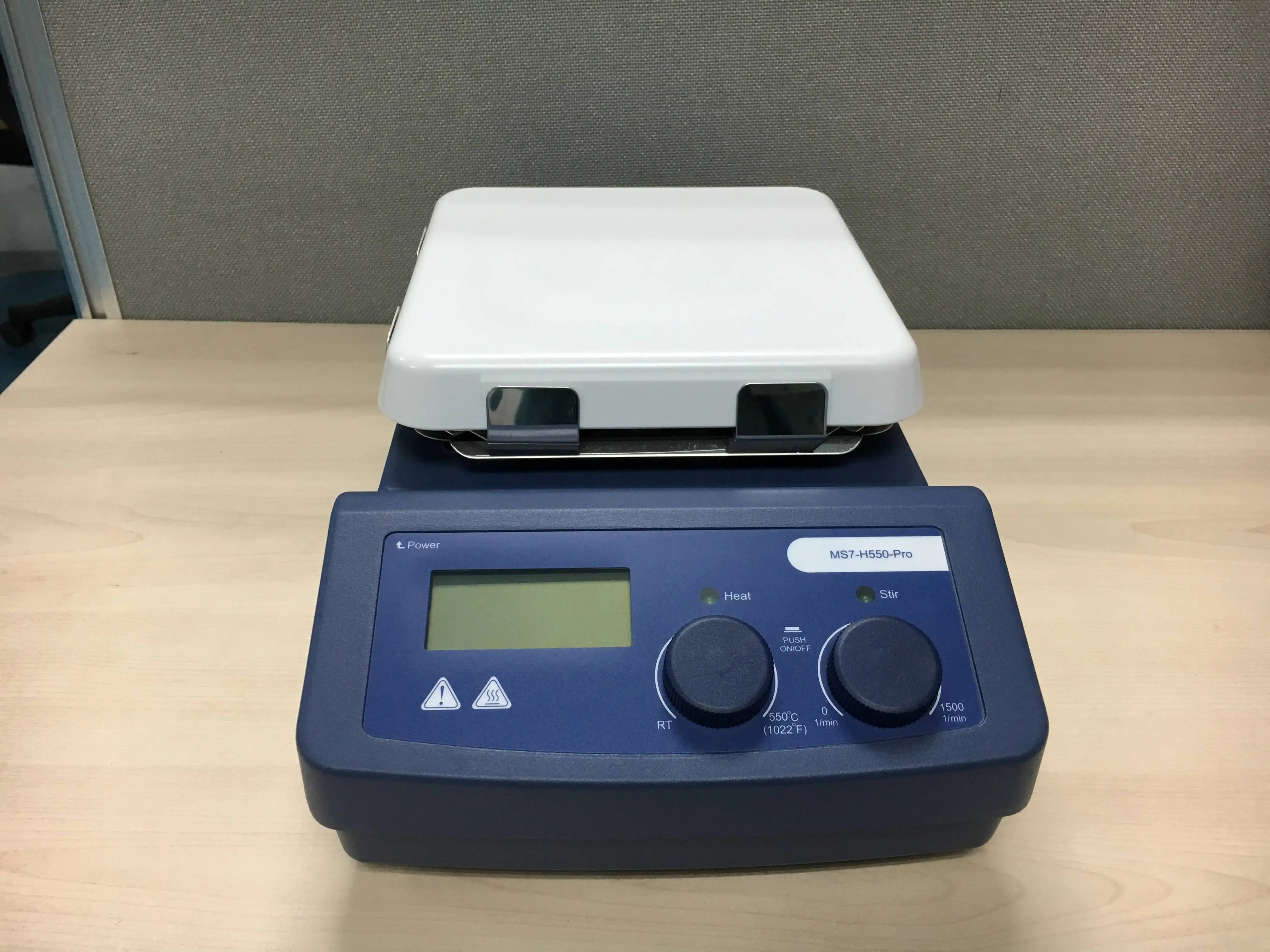 7-Inch Square LCD Digital Magnetic Stirrer with Hotplate Includes Extra Temperature Sensor and Support Clamp Hotplate Stirrer