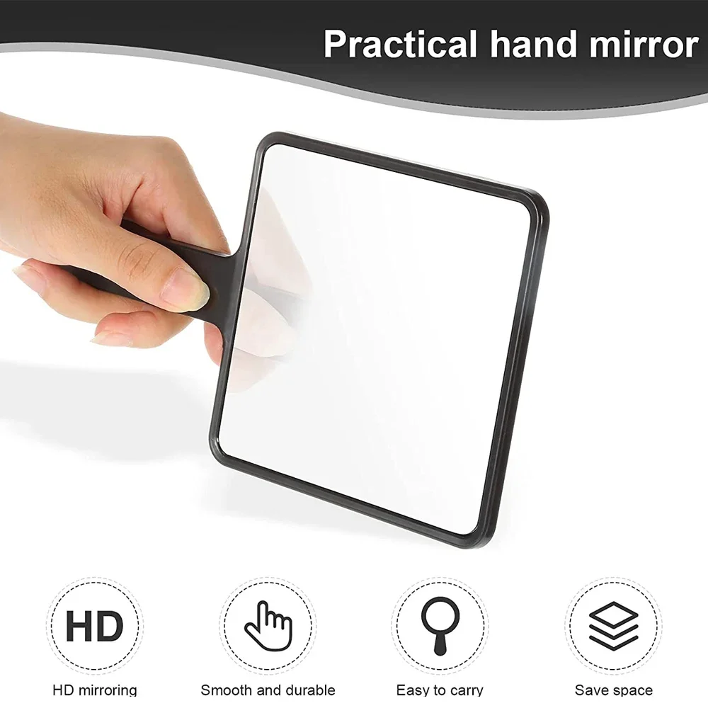 1Pcs Kunststoff Griff Handheld Make-Up Eitelkeit Spiegel Tragbare Platz Wimpern Verlängerung Spiegel Frauen Kosmetik Schönheit Salon Liefert