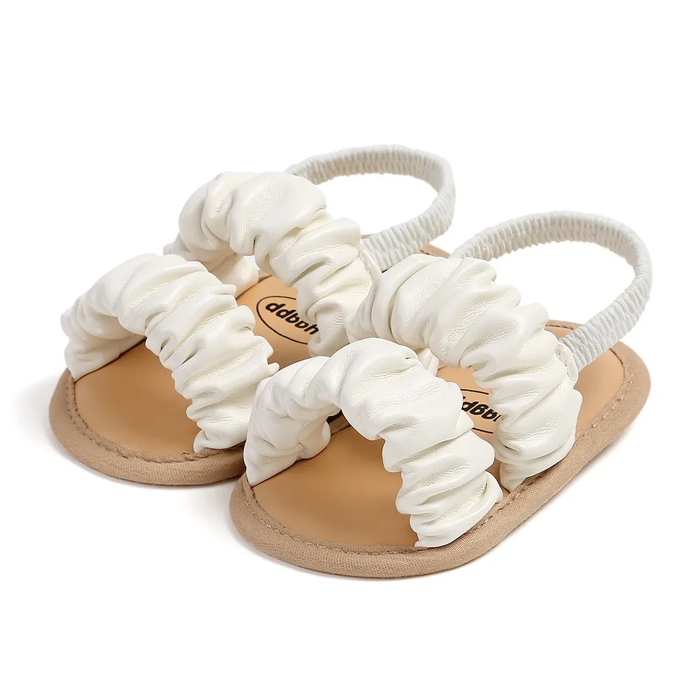 Comfortable Non Slip Girls Sandals Cloud Shaped PU Soft Sole Shoes Light Open Toe Sandals Newborns