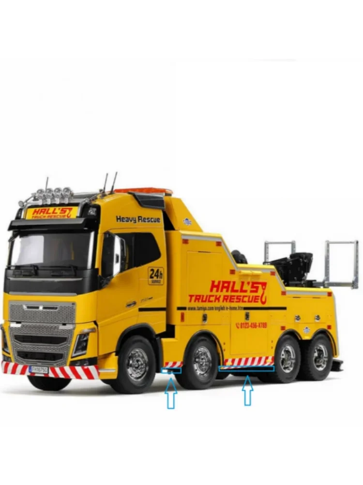 1 Juego de luz inferior lateral de Metal de simulación para camión Tamiya RC 1/14 coche para Volvo FH16 56362 piezas diy accesorios rc