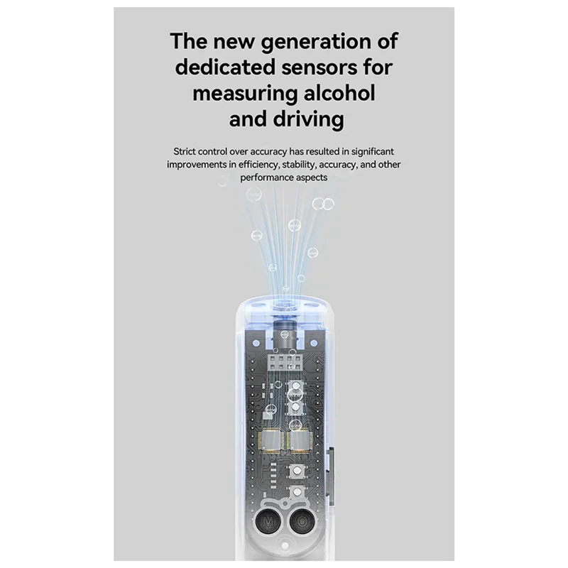 AB47-ポータブルアルコールテスター夜間アルコール検査専用高精度飲酒検知器