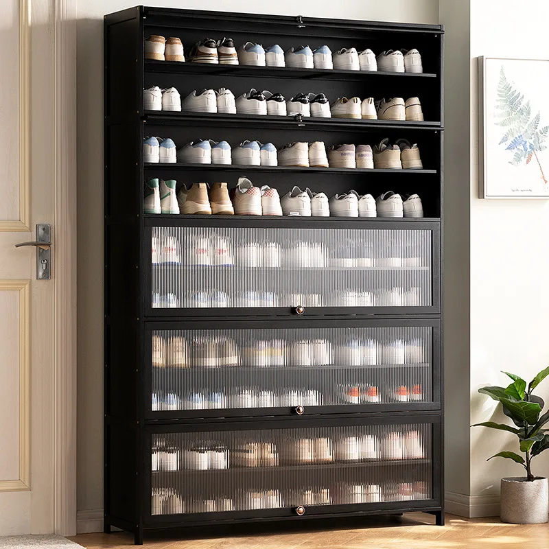 

Бытовой дверной шкаф для обуви, высокий вертикальный входной шкаф, встроенный коридор с дверью шкафа с чрезвычайно узким входом ведро larg