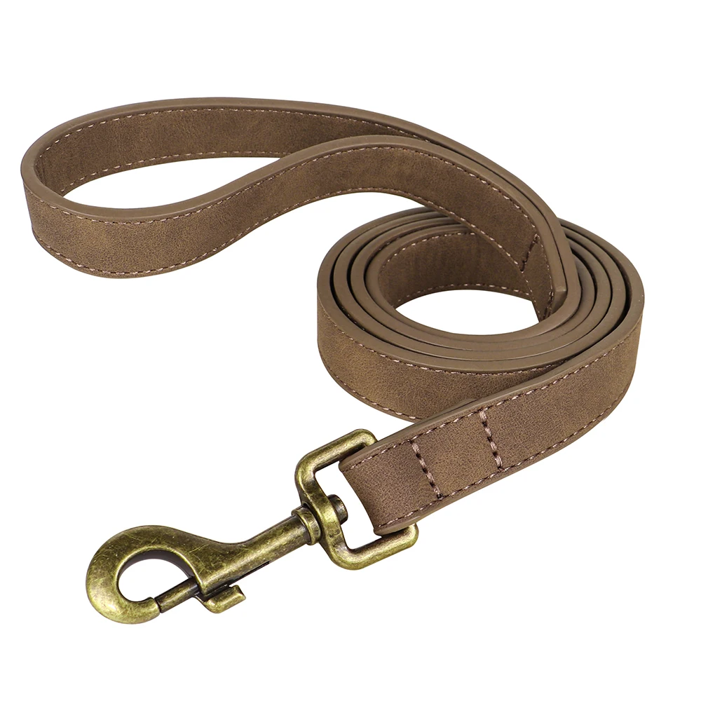 Personal isierte Hunde halsband Leine Set maßge schneiderte Hunde halsband Walking Blei Seil Leder Haustier Halsbänder für kleine mittelgroße Hunde Mops – Detail 33
