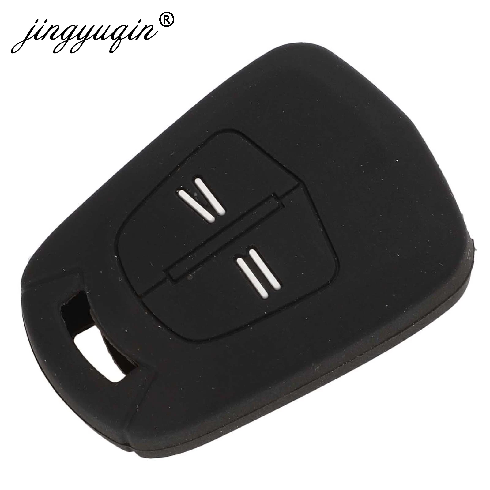 jingyuqin 2Button Silicone Remote Key Case For Vauxhall /Opel Corsa D ASTRA H Meriva Vectra Zafira Signum Agila Fob Cover Holder