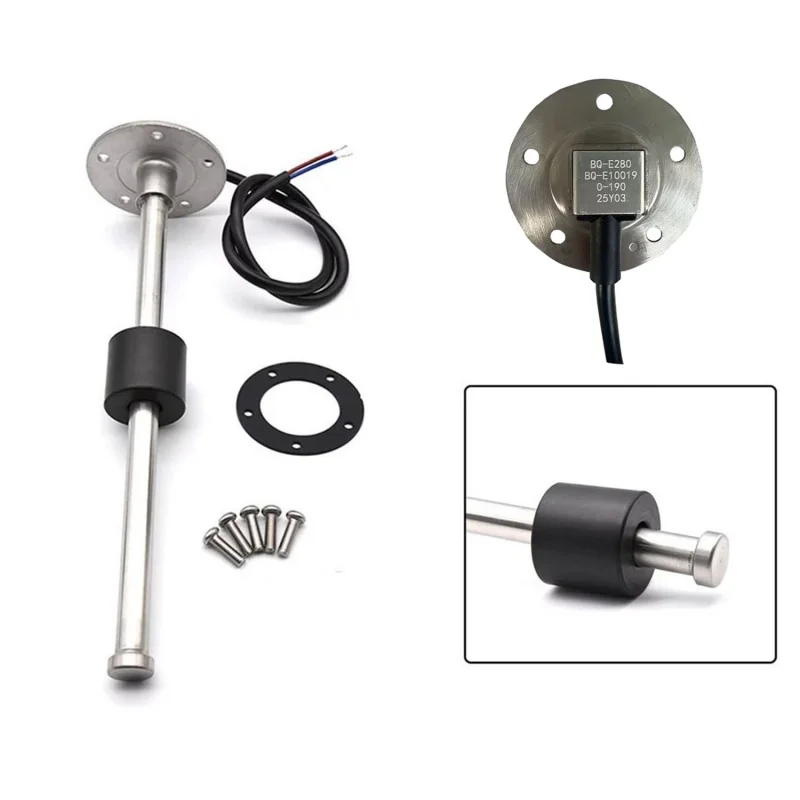 

ISURE MARINE 100mm Automotive Fuel Tank Oil Level Sensor Fuel Level Sensor Fuel Level Gauge Sensor 0-190 ohms