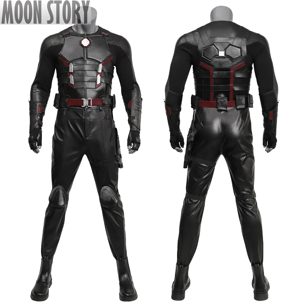 Halloween Carnival Dead 3 Blade Cosplay Costume Black Leather Battle Suits Superhero Adult Men Full Set Accessory