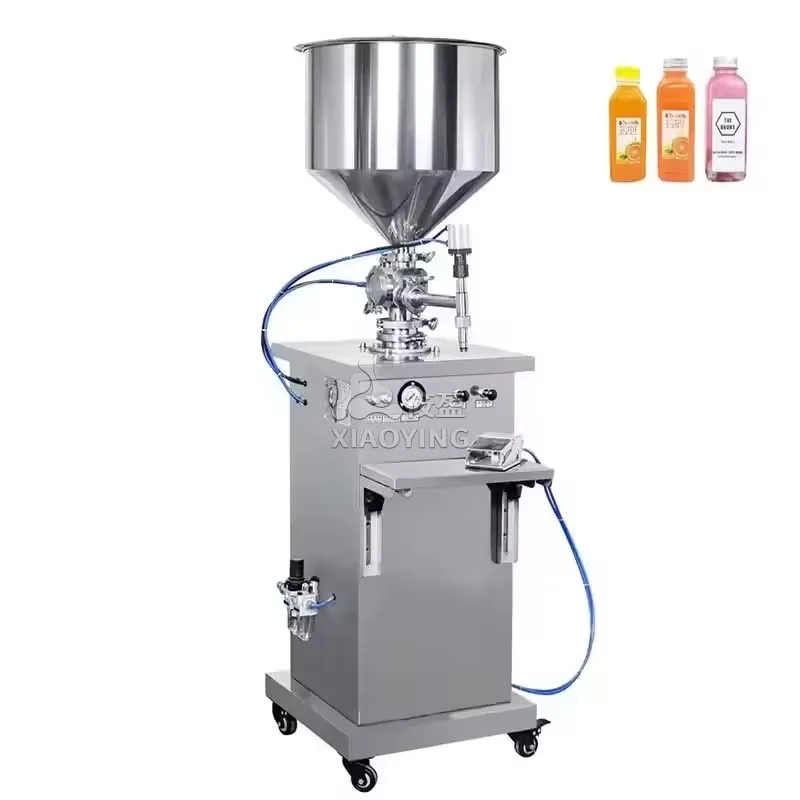 Berry jam juice semi-automatic cream filling machine, hand sanitizer pneumatic piston filling machine