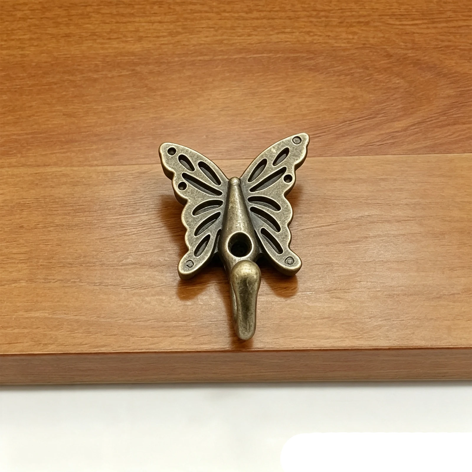 1/5/10 Pcs Butterfly Shape Wall Hooks Decorative Vintage Heavy Duty Wall Coat Hooks Cast Iron Retro Rustic Wall Hanger Key Hook