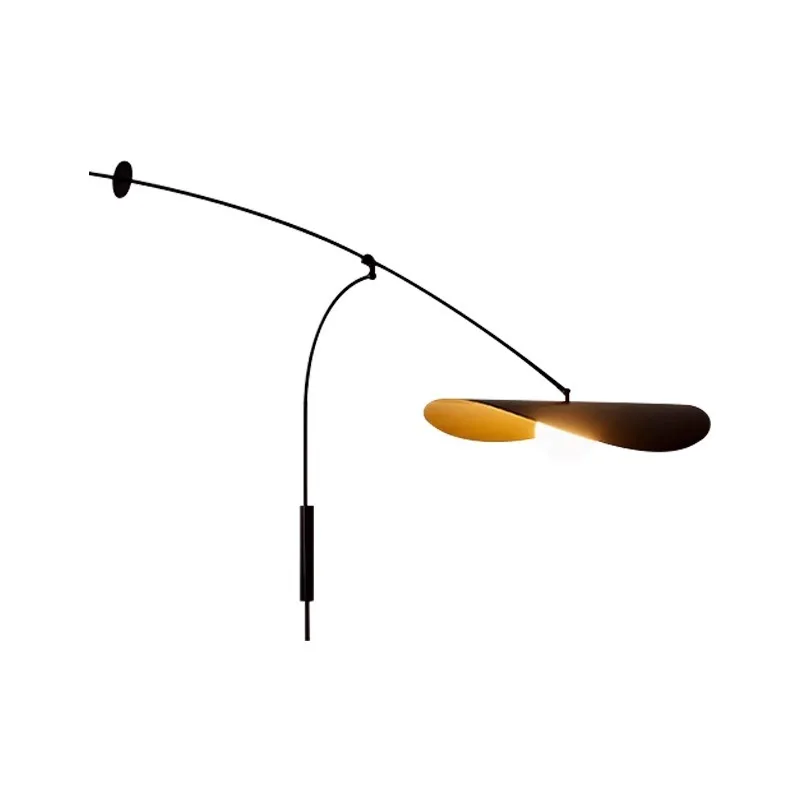 

Nordic minimalist wall lamp 2024 new designer senior creative long arm fishing
