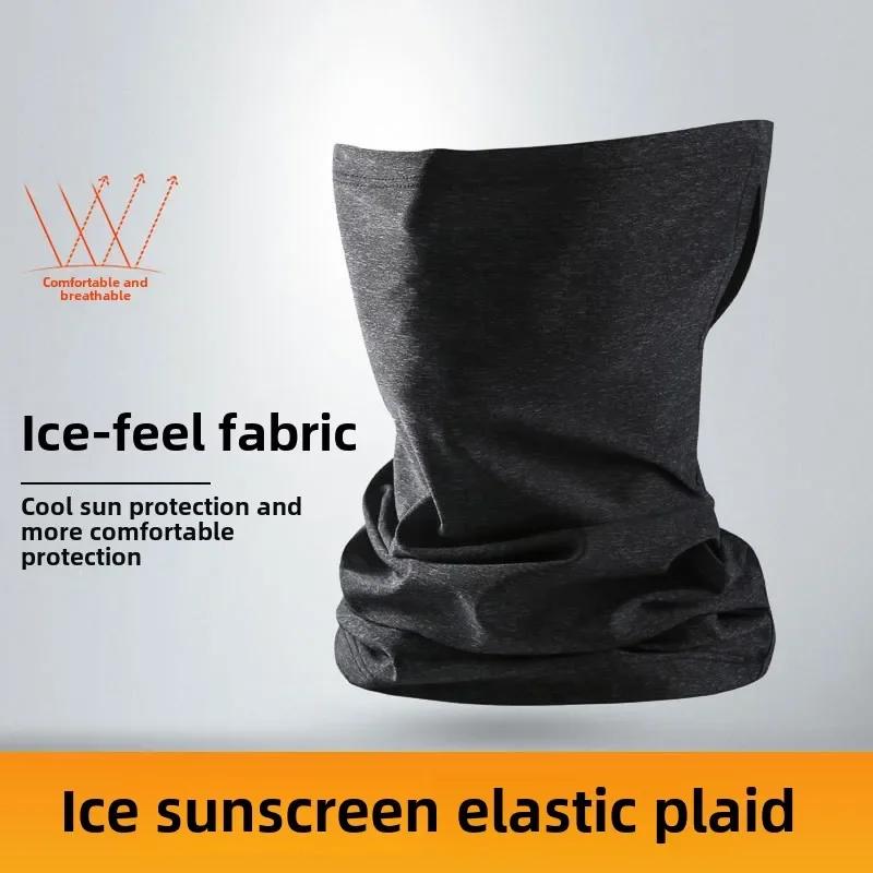 

Summer Outdoor Sport Sunscreen Cycling Sunscreen Ice Silk Hanging Ear Mask Dust Breathable Uv Protection Face Mask Cycling Mask