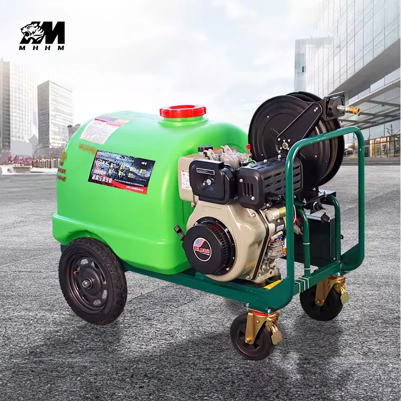 

350l Increased Capacity Mobile Cleaning Machine Large Water Tank Mobile Cleaning Machine 4000 Psi Gas Pressure Washer