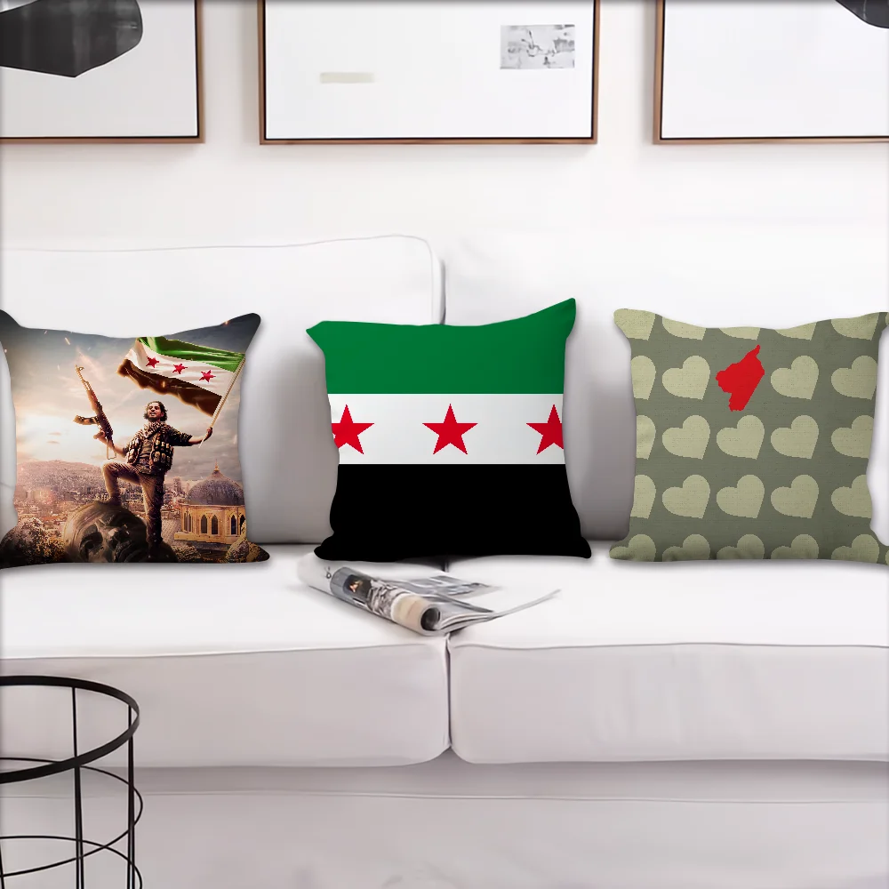 cushion cover Peace S-Syria Pillow Case Room Bedroom Sofa Living Flag Backrest Car Square Headboard