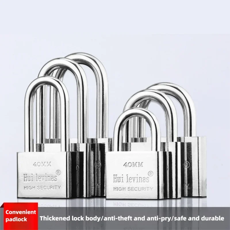 Навесной замок с ключом-щитой — водонепроницаемый нержавеющий замок с защитой от высыхания, навесной замок с длинной дужкой для безопасности дома, общежития и ворот