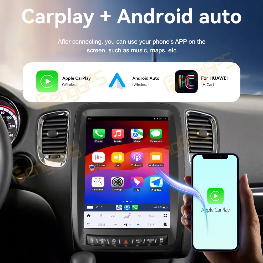For Dodge Durango 2014-2016 Android Car Radio Multimedia Video Player Wireless Carplay Autoradio Stereo GPS Navigation Head Unit