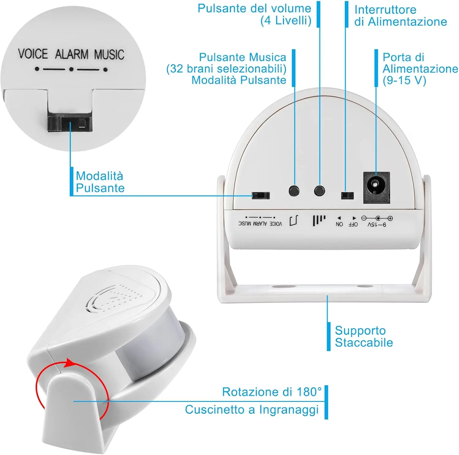 Kerui Campanello Se…
