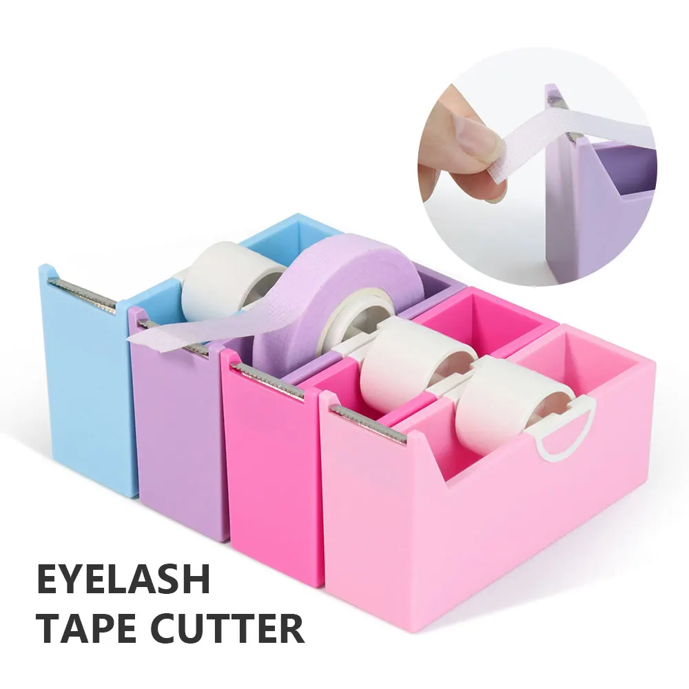 Eyelash Extension Tape Cutter Lash Adhesive Tape Split Tools Grafting Lash Plastic Rotating Tape Cutting Makeup Tool