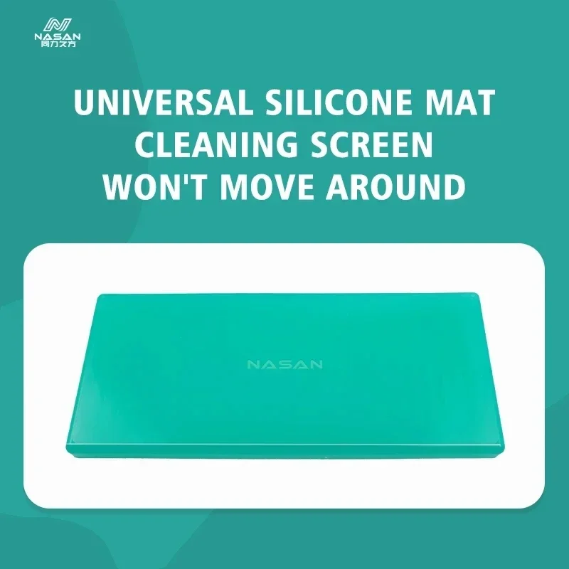 Nasan 7-inch Super Soft Wear-Resistant Magic Universal Silicone Pad For Mobile Phone (Flat/Curved) LCD Screen Laminating Pad