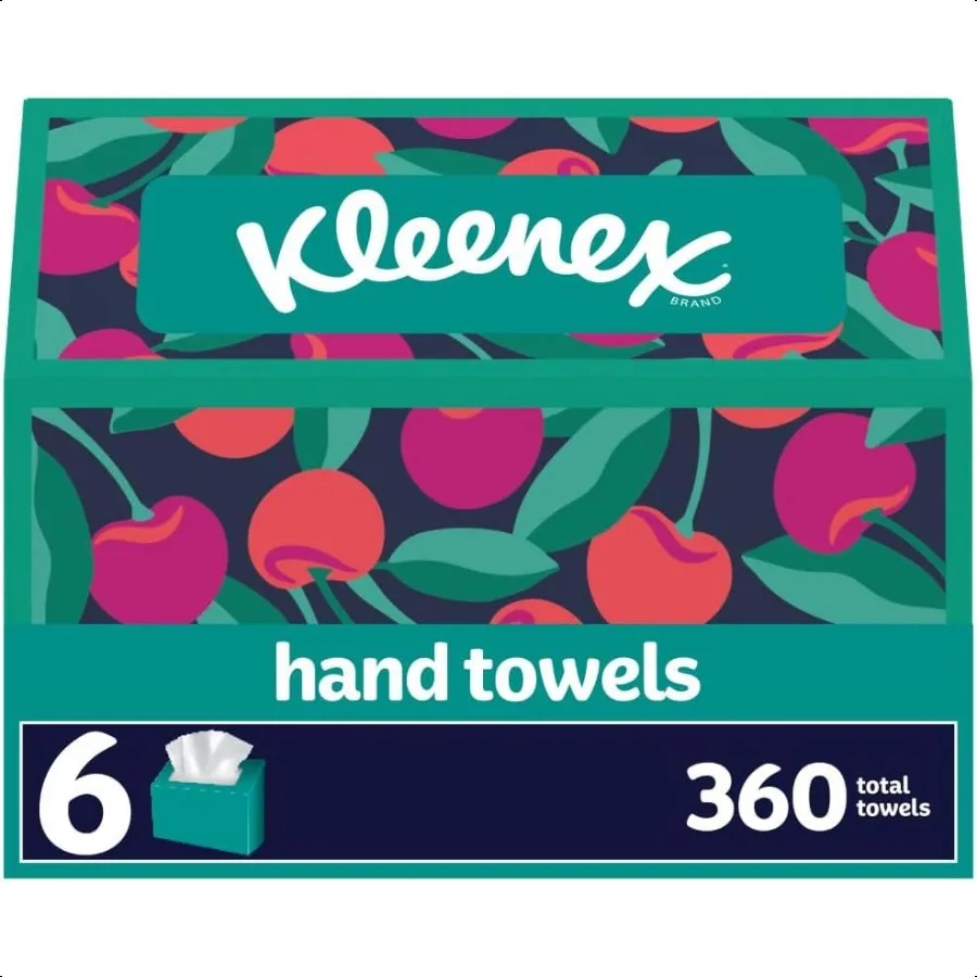 Kleenex  Paper Hand Towels 6 Boxes 60 Tissues per Box 360 Total Tissues Packaging May Vary