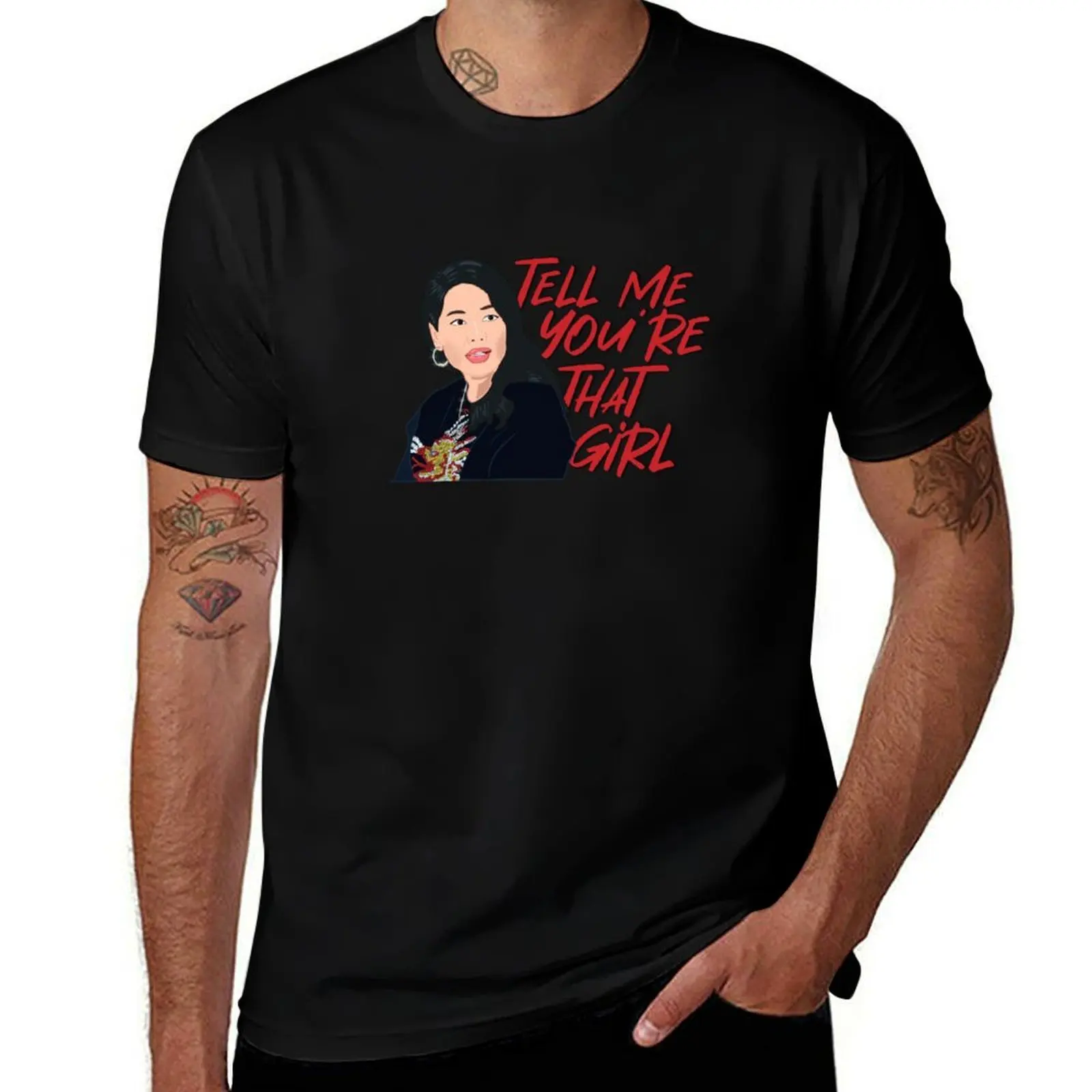 Crystal Kung Minkoff Real Housewives of Beverly Hills Tell Me You’re That Girl T-Shirt Large Size Loose Casual Tee T-Shirt