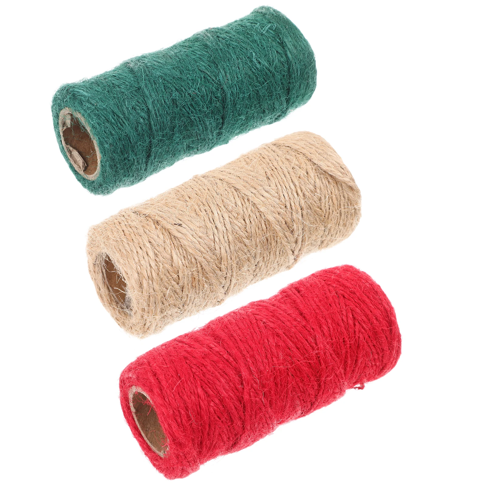 3 rouleaux de ficelle de Jute naturelle, corde de jardin robuste pour l'artisanat, emballage de reliure décorative de mariage, ficelle de chanvre, Vase de rangement pour bricolage