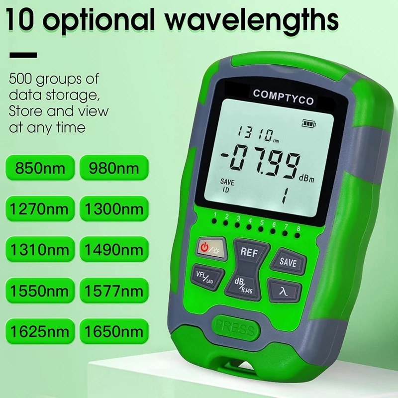 Mini testeur de câble à Fiber optique Portable Rechargeable, avec test réseau RJ45, compteur de puissance à Fiber optique MC70-VFL 30KM