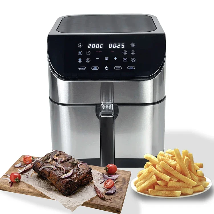 80-200℃ Adjustable Thermostat Control Air Fryer Anti-stick Electric Air Fryers for Sale