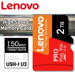 Lenovo-Carte mémoire flash pour téléphone et appareil photo, Micro TF haute vitesse, Carte SD, 512 Go, 16 Go, 32 Go, 64 Go, 256 Go, 512 Go, 1 To d'irritation, 10