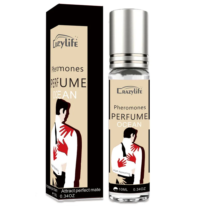 Parfum feromon seksi menggoda untuk pria wanita menarik Androstenone feromon minyak wangi stimulasi seksual 10ML