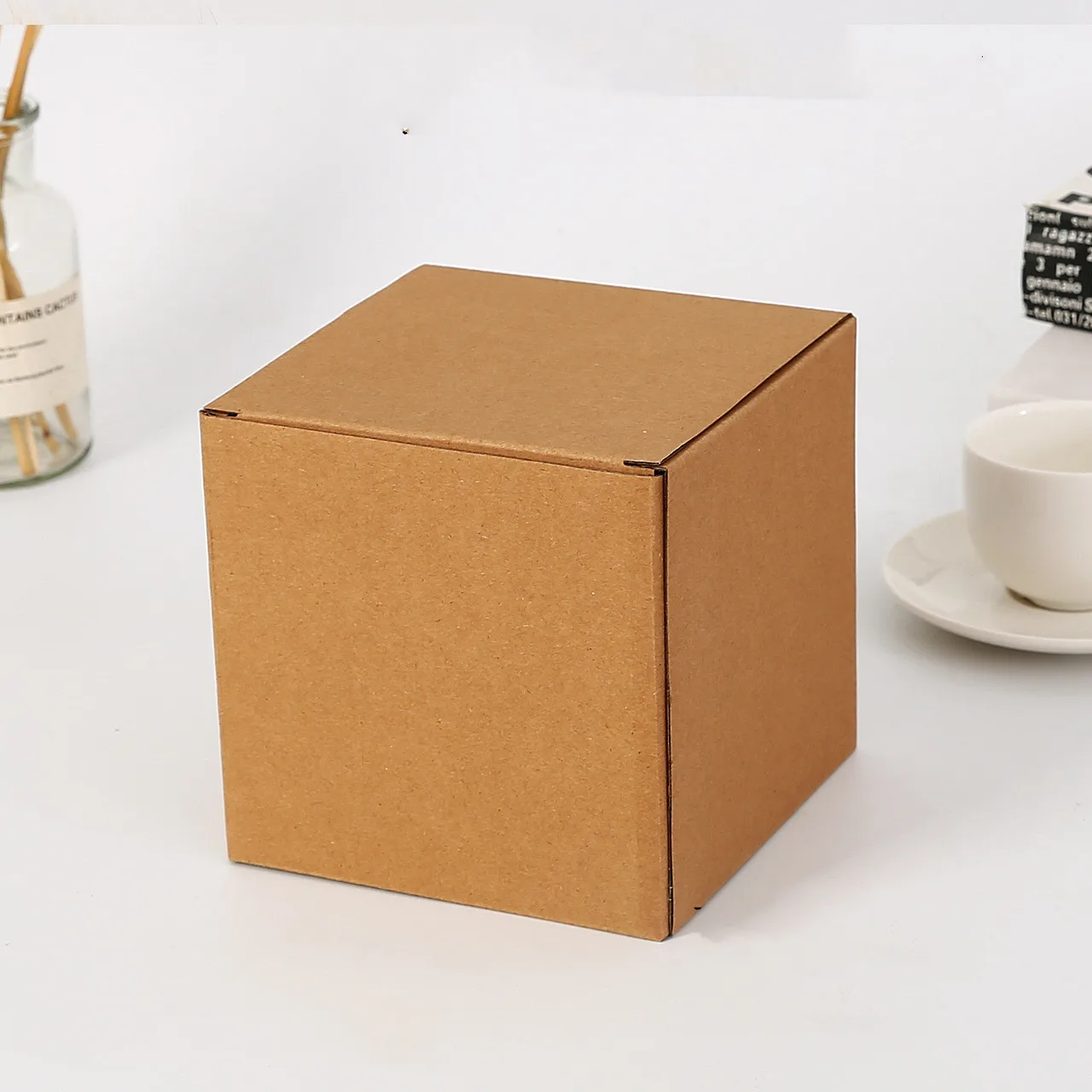 50pcs Kraft Paper General Logistics Packaging Box Glass Bottle/Porcelain/Craft Packing Post Boxes For Business