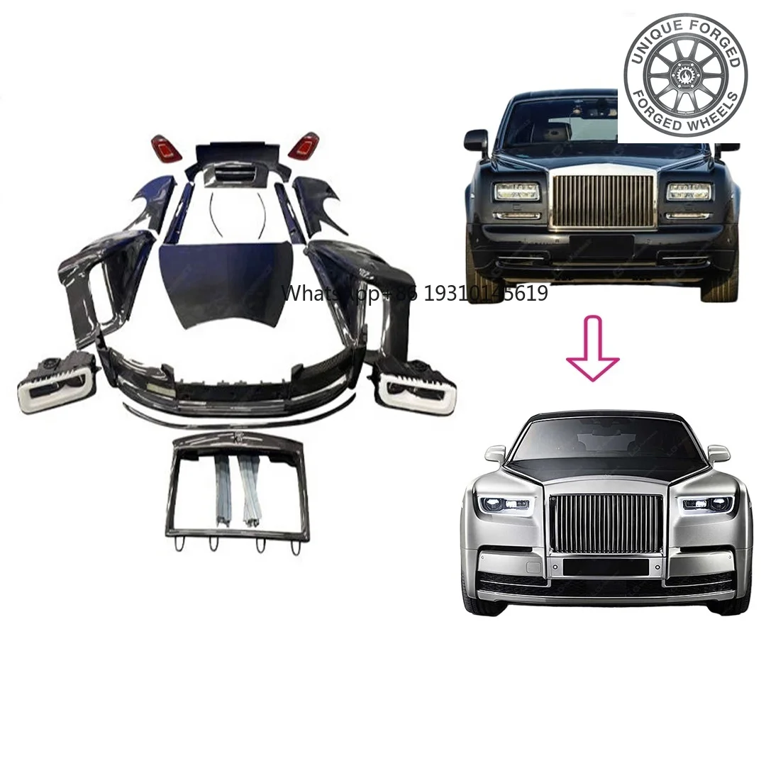 26 Styles Full Body Kit For Rolls-Royce Phantom 6 7 8 Generation Bumpers Fender Hood Side Skirts Tuning Parts