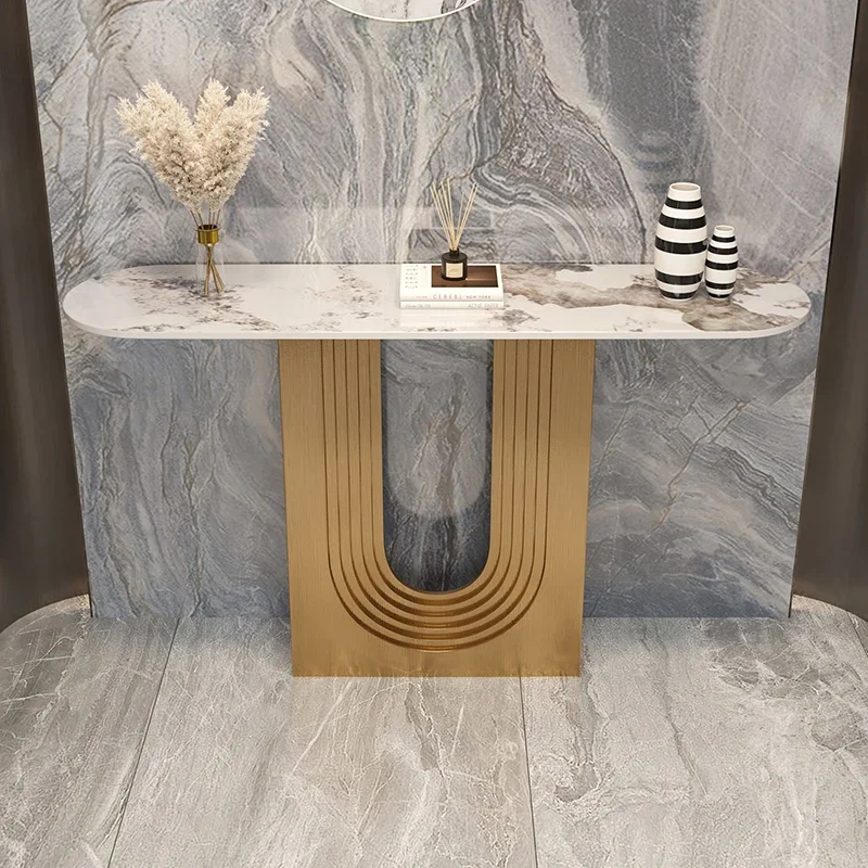 

Luxury Style Entryways Table Minimalist Space Saving Drawer Console Tables European Elegant Konsolentisch Living Room Furniture